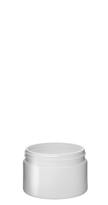 Cylindrical jar 250ml 89CT HDPE white